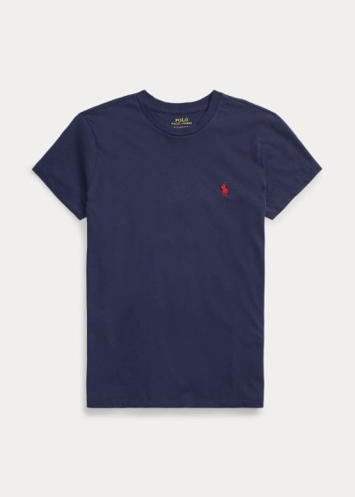 Polo Ralph Lauren Cotton Crewneck T Shirt Dame Danmark (KORBX2130)